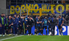 Milan, Italy. 14/02/2026. Piotr Zielinski goal celebrate, during FC Internazionale Vs Juventus FC, Serie A, at Giuseppe Meazza Stadium.Credit: Alessio Morgese / Alamy live news