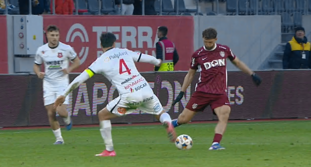 Imagine Stire Hermannstadt - CFR Cluj 0-1. Cu emoții, elevii lui Pancu au urcat pe loc de play-off | 2review.ro