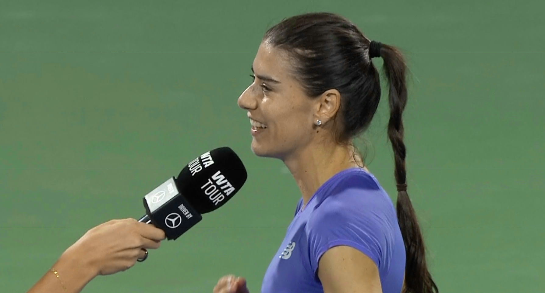 Imagine Stire Sorana Cîrstea, după ce s-a calificat în optimi la Dubai: ”E foarte plictisitor”. Anul trecut a ajuns în sferturi | 2review.ro