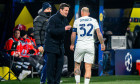 Dortmund, Germany. 28th Jan, 2026. DORTMUND, GERMANY - JANUARY 28: head coach Cristian Chivu of FC Internazionale Milano giving instructions to Federico Dimarco of FC Internazionale Milano during the UEFA Champions League 2025/26 League Phase MD8 match be