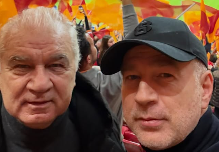 Imagine Stire Edi Iordănescu și Anghel Iordănescu, în tribune la show-ul din Champions League | 2review.ro