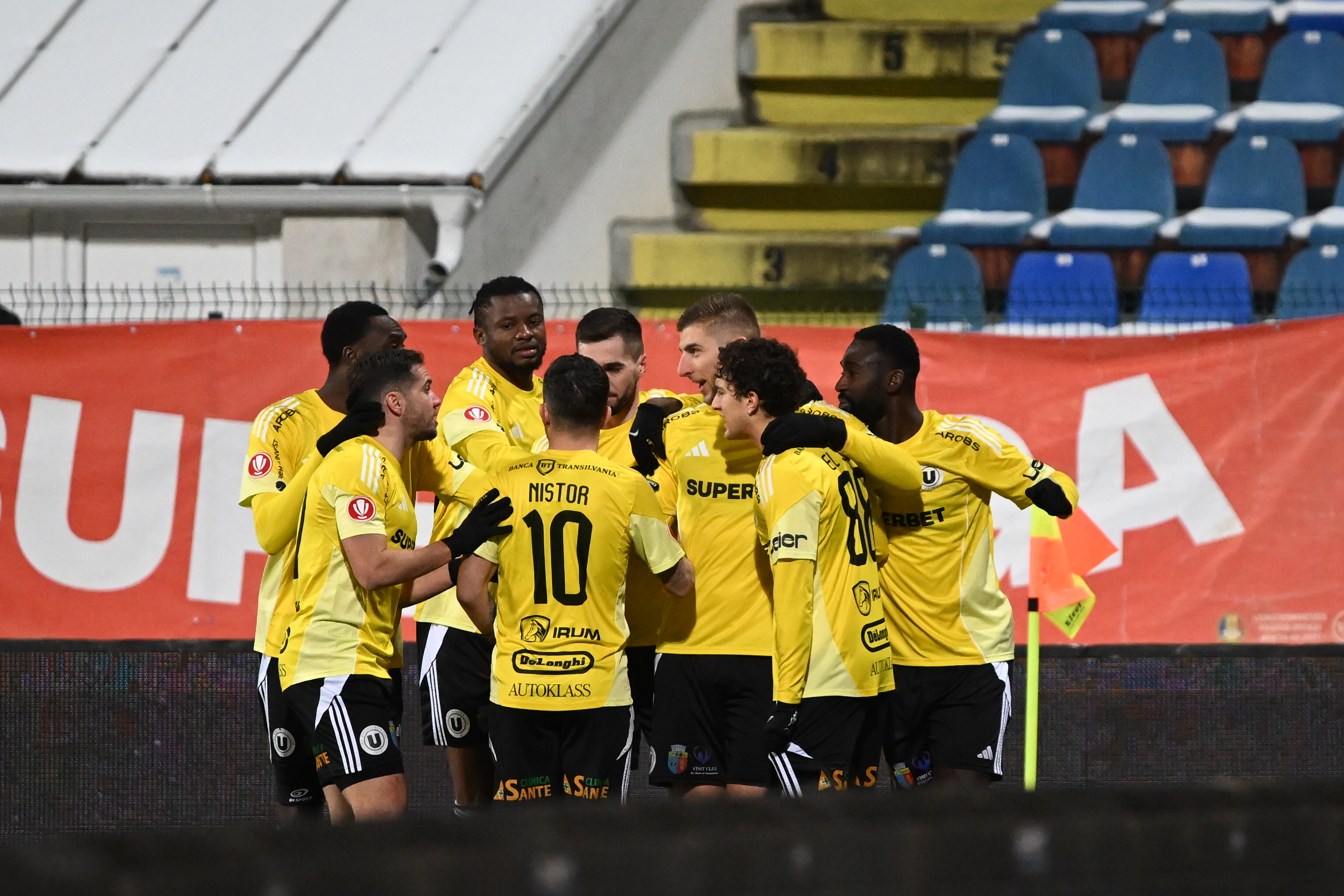 FC Botoșani - U Cluj 1-3. Victorie importantă pentru ardeleni, care și-au consolidat locul de play-off