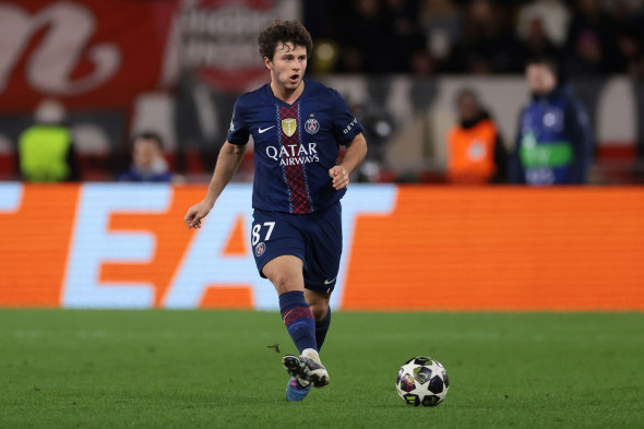 Monaco, Monaco. 17th Feb, 2026. Joao Neves of PSG during the AS Monaco vs Paris Saint Germain UEFA Champions League match at Stade Louis II, Monaco. Picture credit should read: Jonathan Moscrop/Sportimage Credit: Sportimage Ltd/Alamy Live News