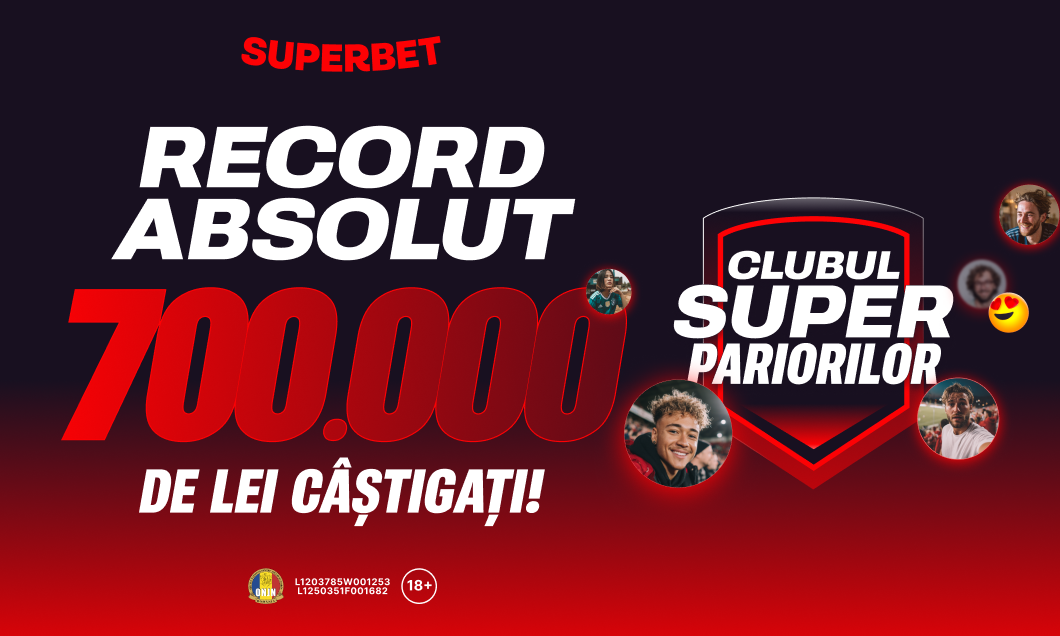 Imagine Stire (P) Record absolut în Clubul SuperPariorilor: 700.000 de lei în luna februarie! | 2review.ro