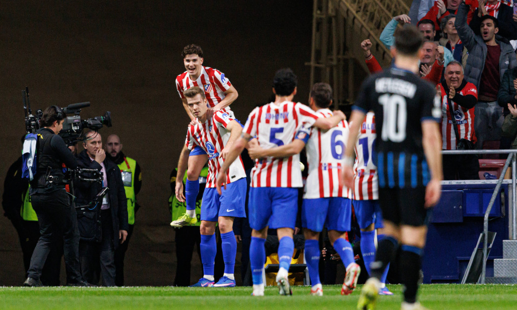 UEFA Champions League knock out phase game between Atletico de Madrid and Club Brugge KV