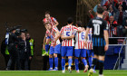 UEFA Champions League knock out phase game between Atletico de Madrid and Club Brugge KV