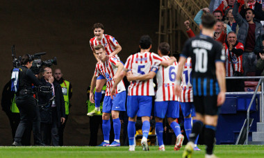 UEFA Champions League knock out phase game between Atletico de Madrid and Club Brugge KV