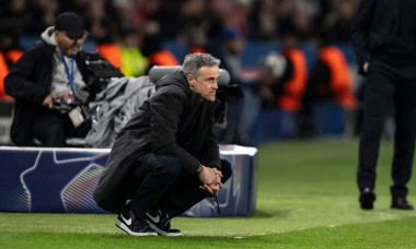 Paris, France. 25th Feb, 2026. Paris Saint-Germain's Spanish headcoach Luis Enrique during the UEFA Champions League play-off second leg football match between Paris Saint-Germain (PSG) and AS Monaco at the Parc des Princes stadium in Paris on February 25