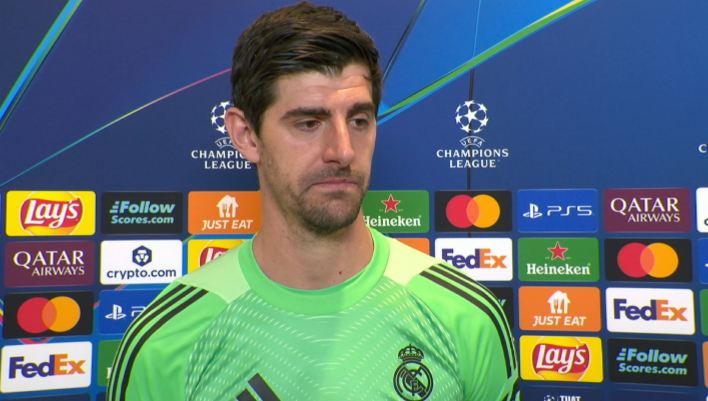 Imagine Stire Courtois, mesaj clar, după ce Kinsky a fost schimbat în minutul 17, la debutul în UCL | 2review.ro