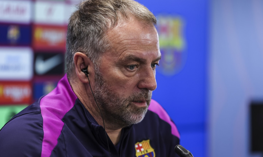 Hansi Flick Press Conference For FC Barcelona - LaLiga EA Sports