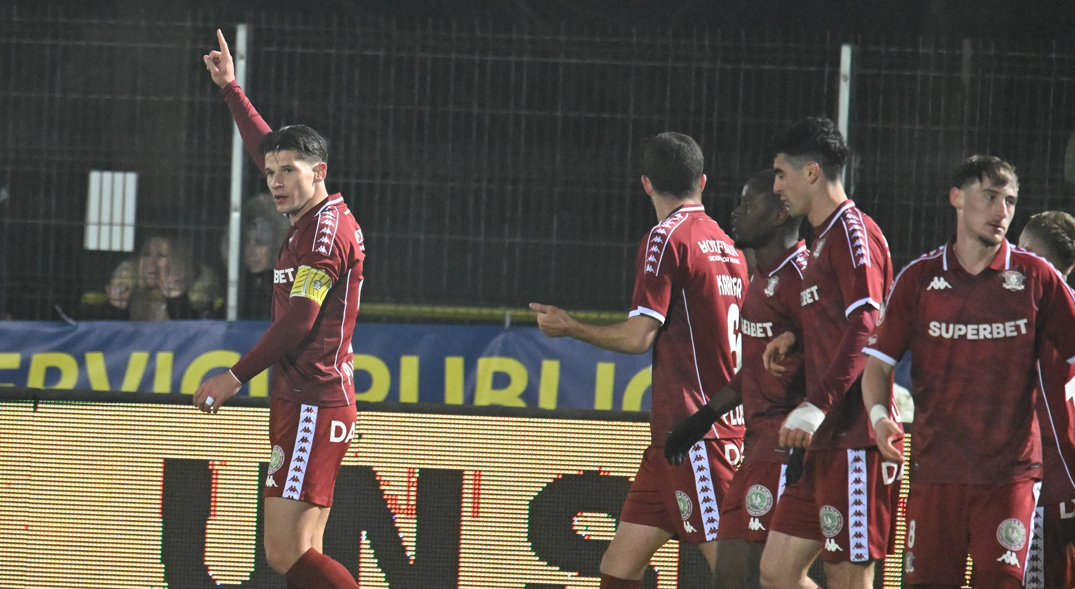 Imagine Stire ”Sunt și eu om”. Dobre a făcut anunțul, după Slobozia - Rapid + Ce a spus când a fost întrebat de FCSB | 2review.ro