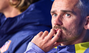 Oviedo, Spain. February 28, 2026. Antoine Griezmann of Atletico de Madrid looks on during the LaLiga EA Sports match between Real Oviedo and Atletico de Madrid at Estadio Carlos Tartiere on February 28, 2026 in Oviedo, Spain.
