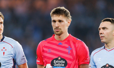 Ionut Radu seen during UEFA Europa League knock out play off game between teams of RC Celta de Vigo and PAOK FC at Estadio de Balaidos (Maciej Rogows