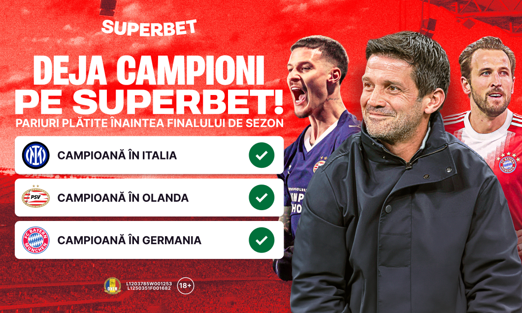 Imagine Stire (P) Chivu și Man, deja campioni pe Superbet: pariuri plătite înaintea finalului de sezon! | 2review.ro