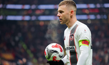 Istanbul, Turkey. 17th Jan, 2026. ISTANBUL, TURKEY - JANUARY 17: Alexandru Maxim of Gaziantep FK looks on during the Trendyol Super Lig match between Galatasaray SK and Gaziantep FK at Rams Park Stadium on January 17, 2026 in Istanbul, Turkey. ( Credit: B