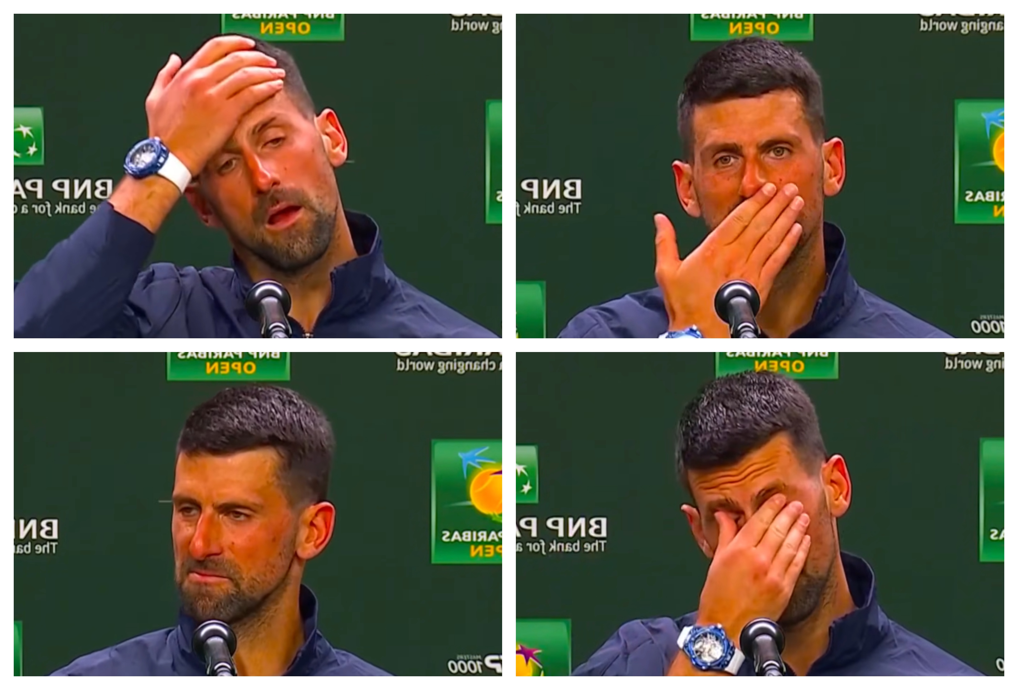 Imagine Stire ”Zici că e beat!” Novak Djokovic a oferit imaginile zilei, după eliminarea de la Indian Wells. Explicațiile sârbului | 2review.ro