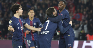 Match de Ligue 1 McDonald's entre le Paris Saint Germain (PSG) à l'Olympique de Marseille (OM) (5-0) au parc des Princes à Paris