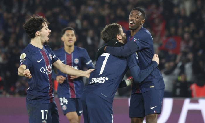 Match de Ligue 1 McDonald's entre le Paris Saint Germain (PSG) à l'Olympique de Marseille (OM) (5-0) au parc des Princes à Paris