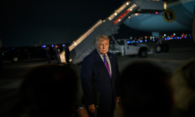 Trump speaks to the media