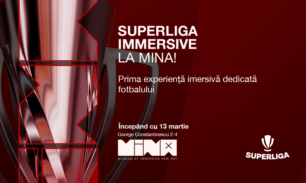 Imagine Stire (P) MINA și Superliga lansează show-urile imersive dedicate echipelor de top din fotbalul românesc | 2review.ro