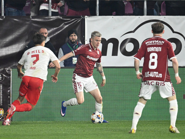 Rapid - Dinamo 3-2: Victorie mare în Giulești