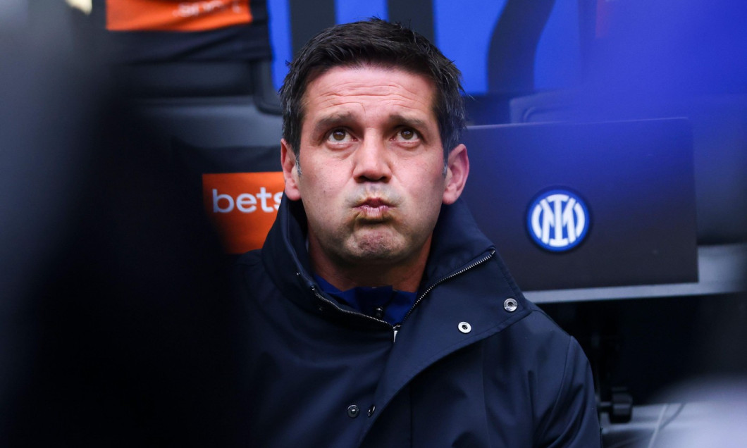 Cristian Chivu in action during the Serie A match between FC Internazionale and Atalanta BC on March 14 2026 at Giuseppe Meazza stadium in Milano, Italy