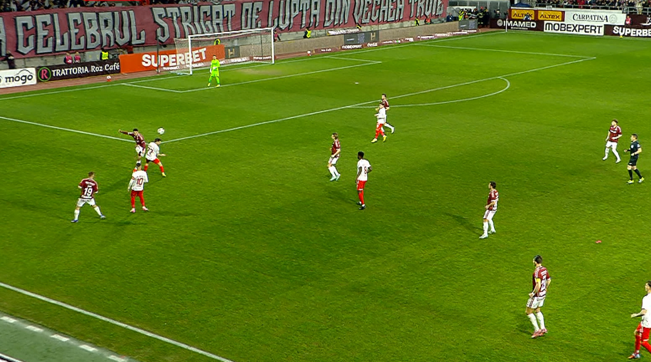 Imagine Stire Rapid - Dinamo 0-1, ACUM, pe DGS 1. GOOOL! Armstrong a marcat din penalty! Atmosferă de meci mare în Giulești | 2review.ro