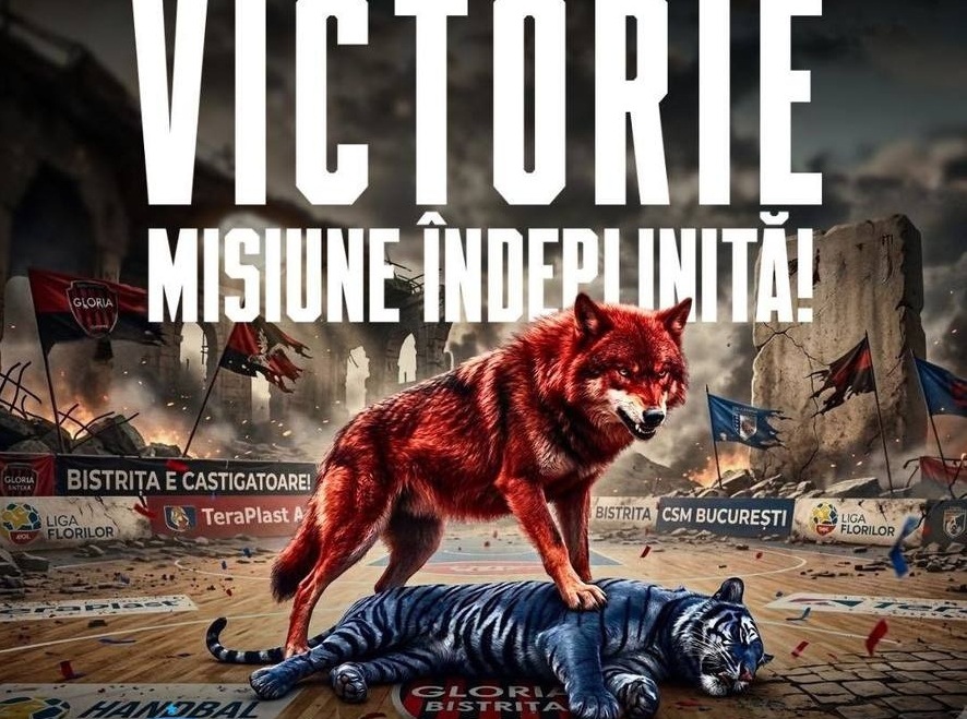 Imagine Stire Gloria Bistrița, mesaj sugestiv după marea victorie obținută cu CSM, la București | 2review.ro