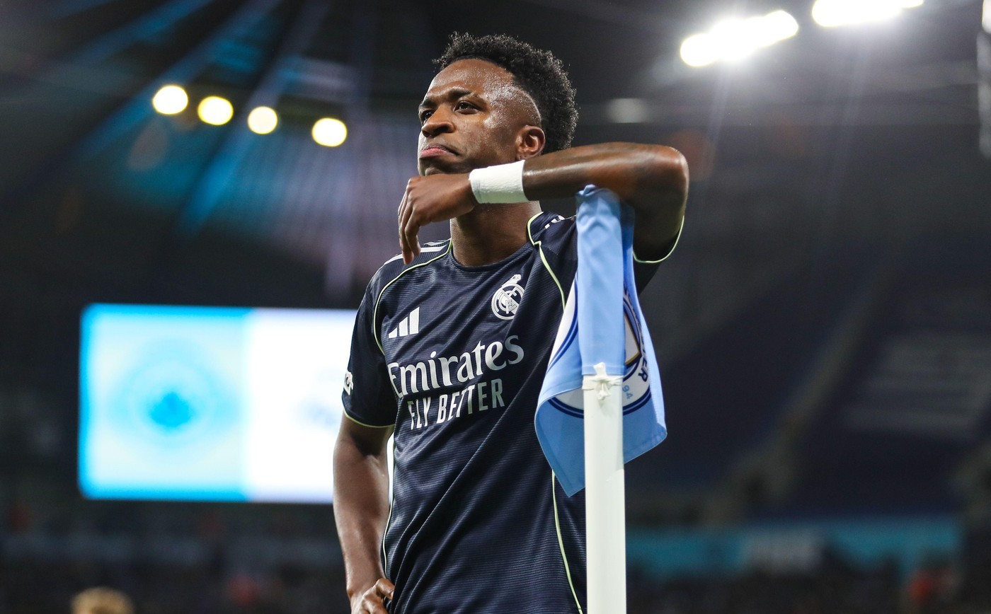 Vinicius nu s-a abținut! Gestul făcut, după ce a deschis scorul în Manchester City - Real Madrid