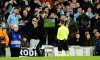 Referee Clement Turpin is sent to the VAR monitor before awarding a penalty to Real Madrid and showing a red card to Manchester City's Bernardo Silva during the UEFA Champions League match at the Etihad Stadium, Manchester. Picture date: Tuesday March 17,