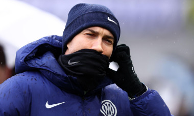 Alessandro Bastoni of Fc Internazionale looks on during the Serie A match beetween Fc Internazionale and Atalanta BC at Stadio Giuseppe Meazza on March 14 2026 in Milan Italy .