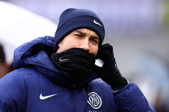Alessandro Bastoni of Fc Internazionale looks on during the Serie A match beetween Fc Internazionale and Atalanta BC at Stadio Giuseppe Meazza on March 14 2026 in Milan Italy .