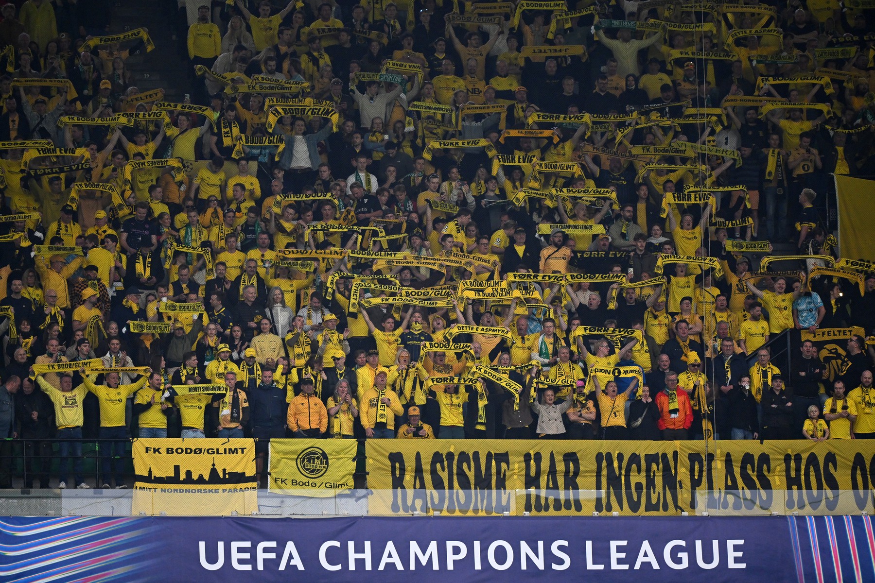 Ce au făcut fanii lui Bodo/Glimit, după umilința cu Sporting și eliminarea din Champions League