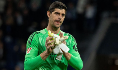 Madrid, Spain. 14th Mar, 2026. Thibaut Courtois, Real Madrid goalkeeper seen in action during the EA SPORTS La Liga 2025-2026 match between Real Madrid and Elche at Santiago Bernabéu Stadium. Final score: Real Madrid 4 - 1 Elche. Credit: SOPA Images Limit