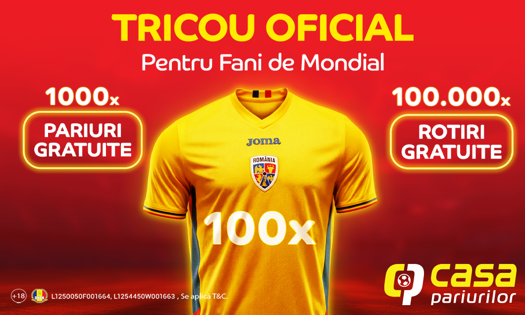 (P) Câștigă un tricou oficial al Naționalei și premii cât Casa!