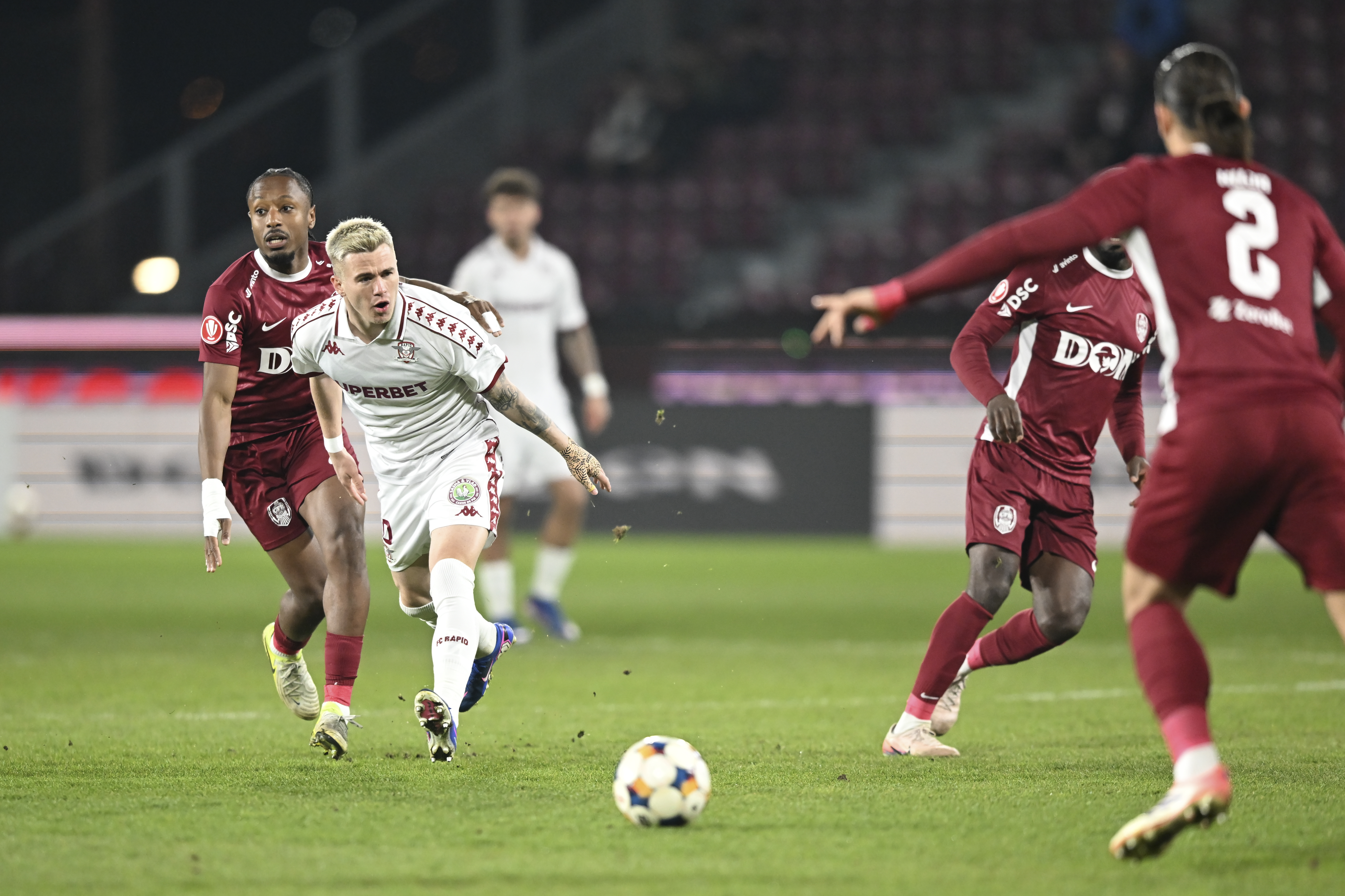 CFR Cluj - Rapid 1-0. Daniel Pancu se impune la limită în fața giuleștenilor! Ardelenii urcă pe locul 4