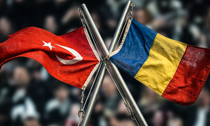 Drapel Turcia si Romania