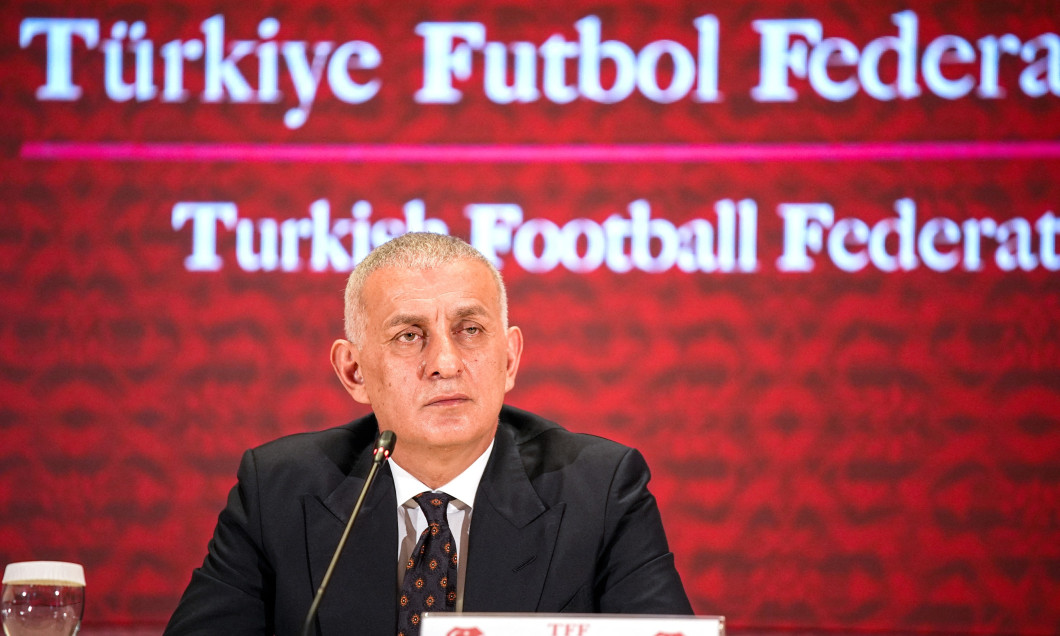 TFF President Haciosmanoglu holds press conference in Istanbul