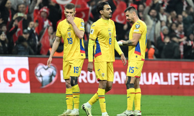 Jucatorii Romaniei dupa 0-1 cu Turcia