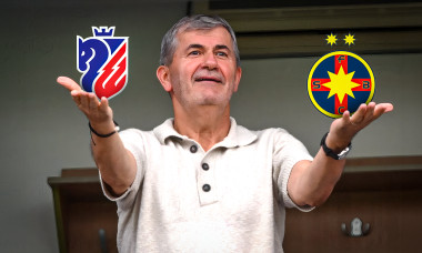 Valeriu Iftime si logo FCSB si Botosani