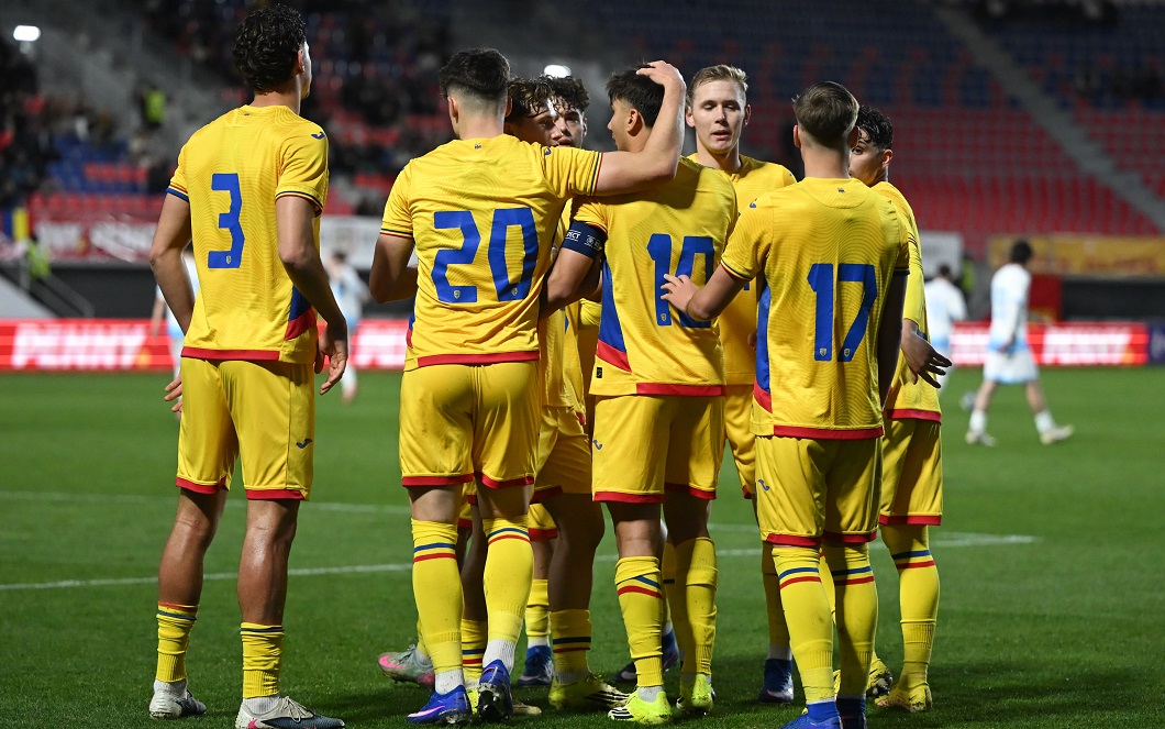 Imagine Stire România U21 - San Marino U21 3-0! Naționala lui Costin Curelea păstrează șanse pentru calificare | 2review.ro