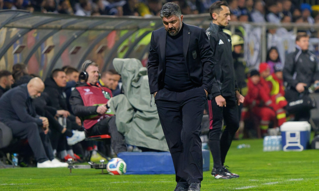 Zenica, Bosnia And Herzegovina. 31st Mar, 2026. Gennaro Gattuso head coach of Italy disappointment during European Qualifiers PlayOff - Bosnia and Herzegovina vs Italy, FIFA World Cup match in Zenica, Bosnia and Herzegovina, March 31 2026 Credit: Independ