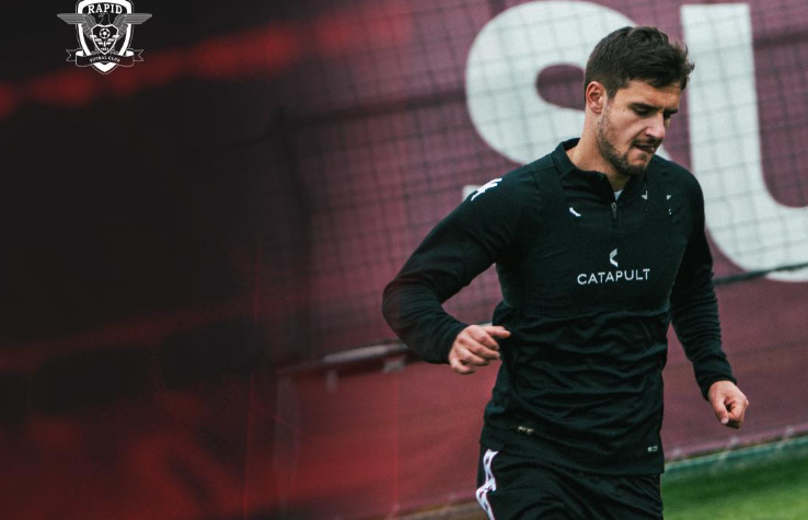 Imagine Stire Burmaz, emoționat după primul antrenament în 276 de zile: ”Fără mama nu știu cum aș fi trecut peste această perioadă” | 2review.ro