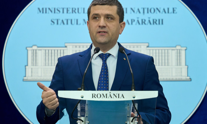 Romanian Minister of Defense, Press Conference, Bucharest, Romania - 05 Feb 2026