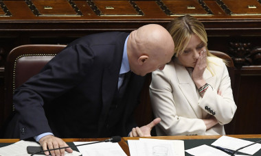 Italy, Rome: Italian Defense Minister Guido Crosetto And Italian Prime Minister Giorgia Meloni
