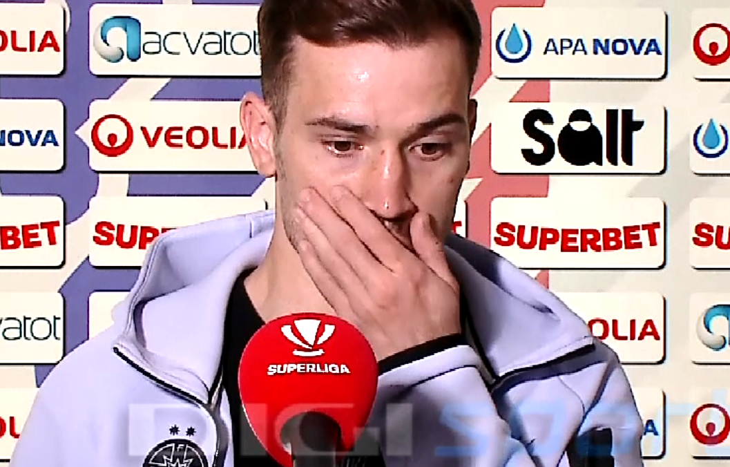 Imagine Stire Degeaba! Darius Olaru a început să lăcrimeze în direct, după FC Botoșani - FCSB 3-2 | 2review.ro