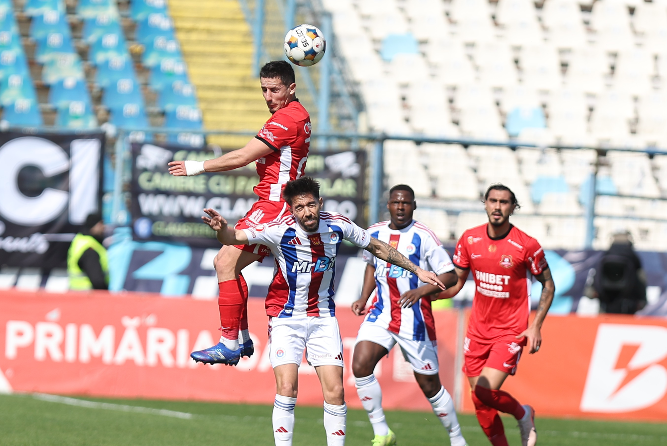 Imagine Stire Oțelul - Hermannstadt 2-0. Gălățenii au învins trupa lui Dorinel Munteanu și au obținut prima victorie în play-out | 2review.ro