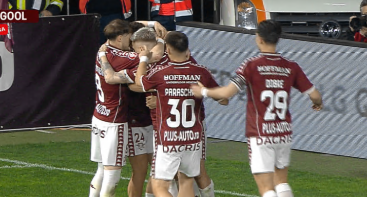 Imagine Stire Rapid - ”U” Cluj 1-0, ACUM, Digi Sport 1. GOOOL! Vulturar a marcat din pasa lui Petrila | 2review.ro