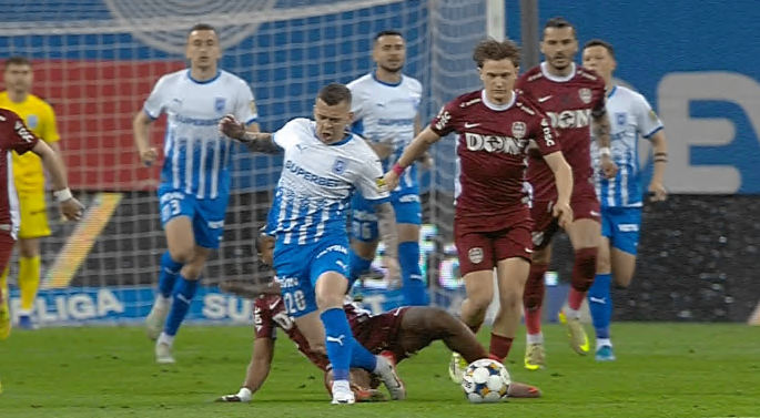 Imagine Stire Universitatea Craiova - CFR Cluj 2-0, ACUM pe Digi Sport 1 | Două goluri în 5 minute | 2review.ro