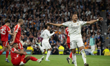 Madrid, Spain. 07th Apr, 2026. Kylian Mbappé of Real Madrid in action during the UEFA Champions League match between Real Madrid and Bayern Munich played at the Santiago Bernabéu Stadium. Final score: Real Madrid 1 - 2 Bayern Munich. Credit: D. Canales Ca